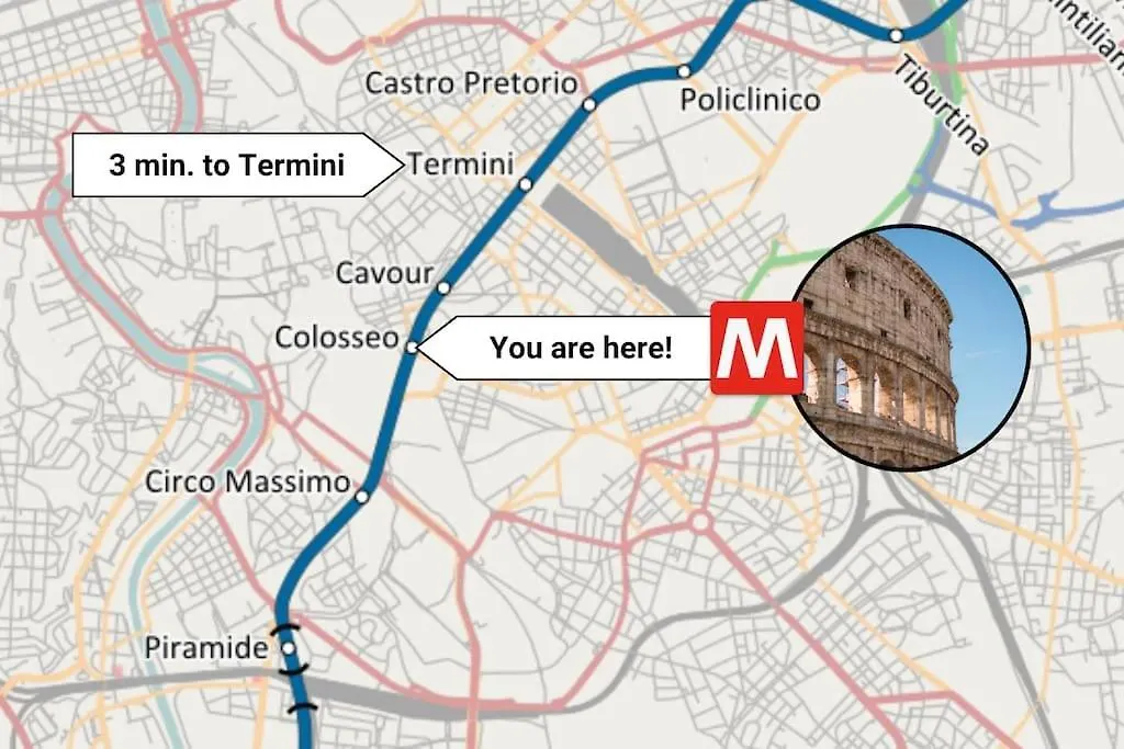 Historic Domus -100 Mt From The Colosseum And 1 Min Metro Rome